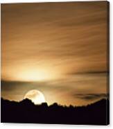 Super Moon Over Cimarron Ridge Canvas Print