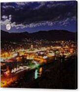 Super-moon Over Steamboat Canvas Print