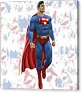 Superman Splash Super Hero Series Canvas Print