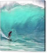 Surfing Canvas Print