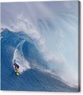 Surfing Jaws Canvas Print