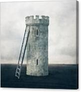 Surreal Landscape - Castle Tower Canvas Print