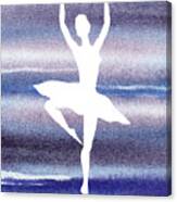 Swan Lake Dance Ballerina Canvas Print