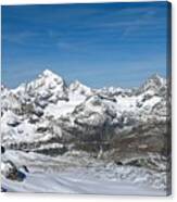 Swiss Glacier View Canvas Print
