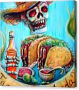 Tacos De Carne Asada Canvas Print