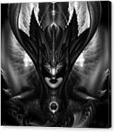 Taidushan Sai The Talons Of Time Blacksun Fractal Portrait Canvas Print