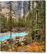 Takakkaw Falls Fall Portrait Canvas Print