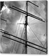 Tall Ship Masts Canvas Print