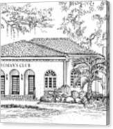 Tallahassee Womens Club Canvas Print