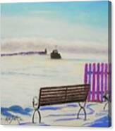 Tancook Ferry On A Frosty Morn Canvas Print