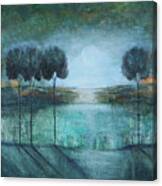 Teal Lake Canvas Print