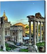 Temple Of Saturn Canvas Print