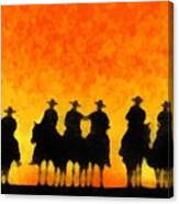 Ten Cowboys Canvas Print