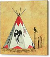 Teepee - Native American Symbols Canvas Print