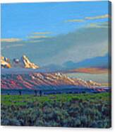Teton Morning Canvas Print
