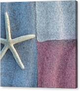 Texas Beach Flag Canvas Print