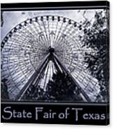 Texas Star Purple Poster Canvas Print