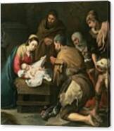 The Adoration Of The Shepherds Canvas Print