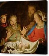 The Adoration Of The Shepherds Canvas Print