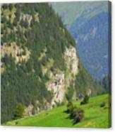 The Alps In Spring Canvas Print