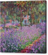 The Artists Garden At Giverny Canvas Print
