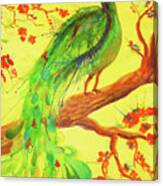 The Auspicious Peacock Canvas Print
