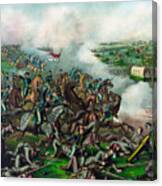 The Battle Of Five Forks Canvas Print