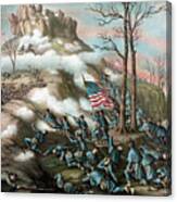 The Battle Of Lookout Mountain Canvas Print