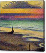 The Beach At Heist Canvas Print