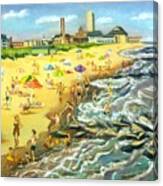 The Beach At Ocean Grove Canvas Print