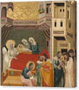 The Birth Naming And Circumcision Of Saint John The Baptist Canvas Print