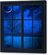 The Blue Window Canvas Print