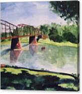 The Bridge At Ft. Benton Canvas Print