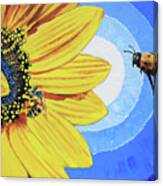 The Call Of The Sunflower Canvas Print