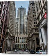 The Canyon In The Financial District Canvas Print