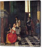 The Card Players P de Hooch Medici Print 