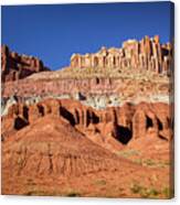 The Castle In Capitol Reef National Park Canvas Print