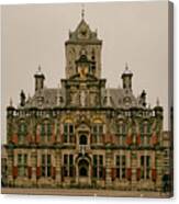 The City Hall Of Delft The Netherlands Canvas Print
