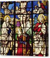 The Crucifixion, Stained Glass Window Canvas Print