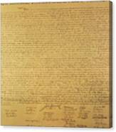 The Declaration Of Independence Canvas Print