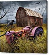 The Decline And Death Of The Small Farm Canvas Print