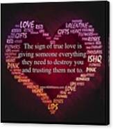 The Definition Of True Love Canvas Print