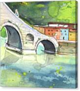 The Devils Bridge In Italy Canvas Print