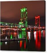 The Docks And The Bridge Canvas Print