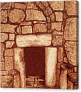 The Door Of Humility At The Church Of The Nativity Bethlehem Canvas Print