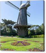 The Dutch Windmill San Francisco Golden Gate Park San Francisco California Dsc6361 Square Canvas Print