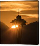 The End Of A Beautiful Seattle Day Canvas Print