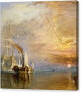 The Fighting Temeraire Tugged To Her Last Berth To Be Broken Up Canvas Print