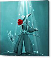 The Flower Girl - Remixed Canvas Print