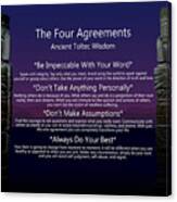 The Four Agreements Poster Canvas Print